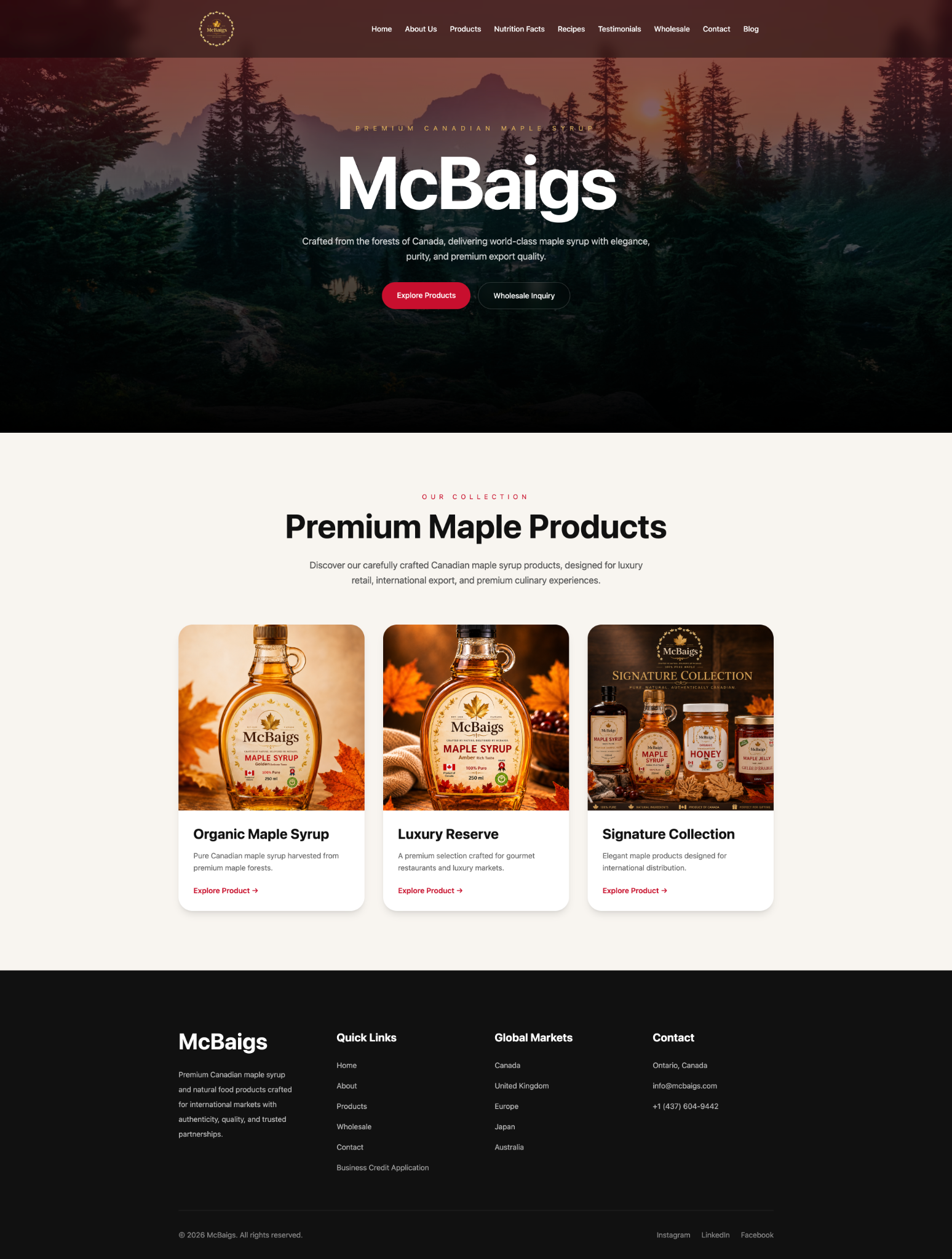 McBaigs website